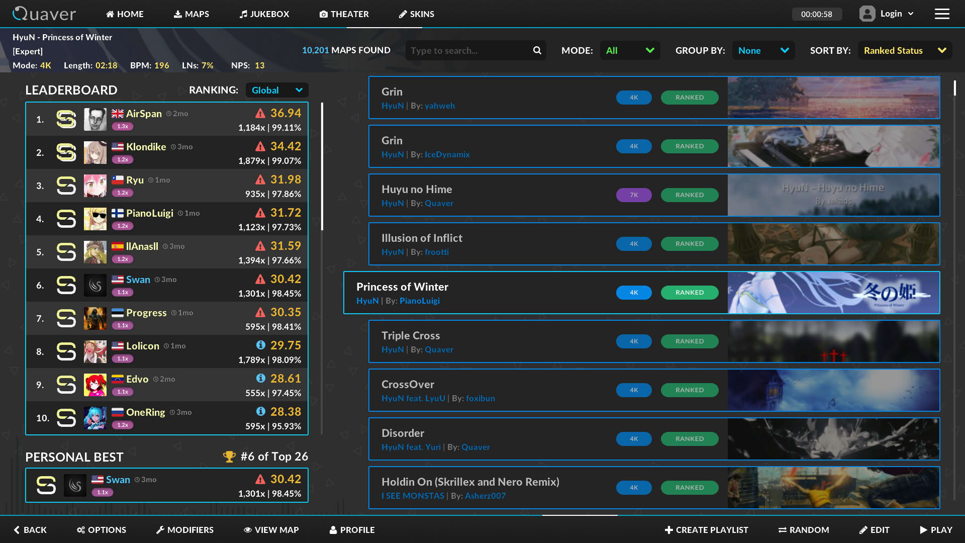 Screenshot for Quaver