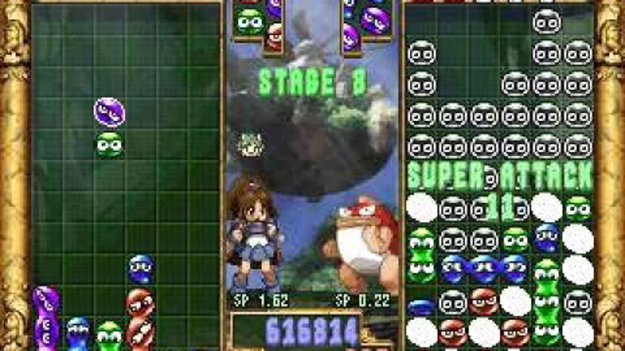 Puyo Puyo~n: Car-kun to Issho (PlayStation) - Scenario Mode Normal - 1,123,935 pts.