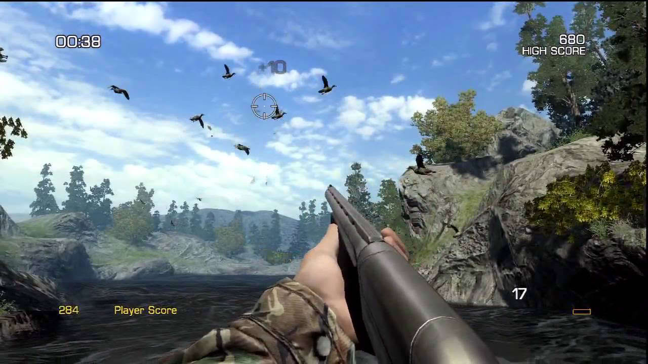 Cabela's Big Game Hunter 2010 (PS3) Gameplay: Shooting Ducks