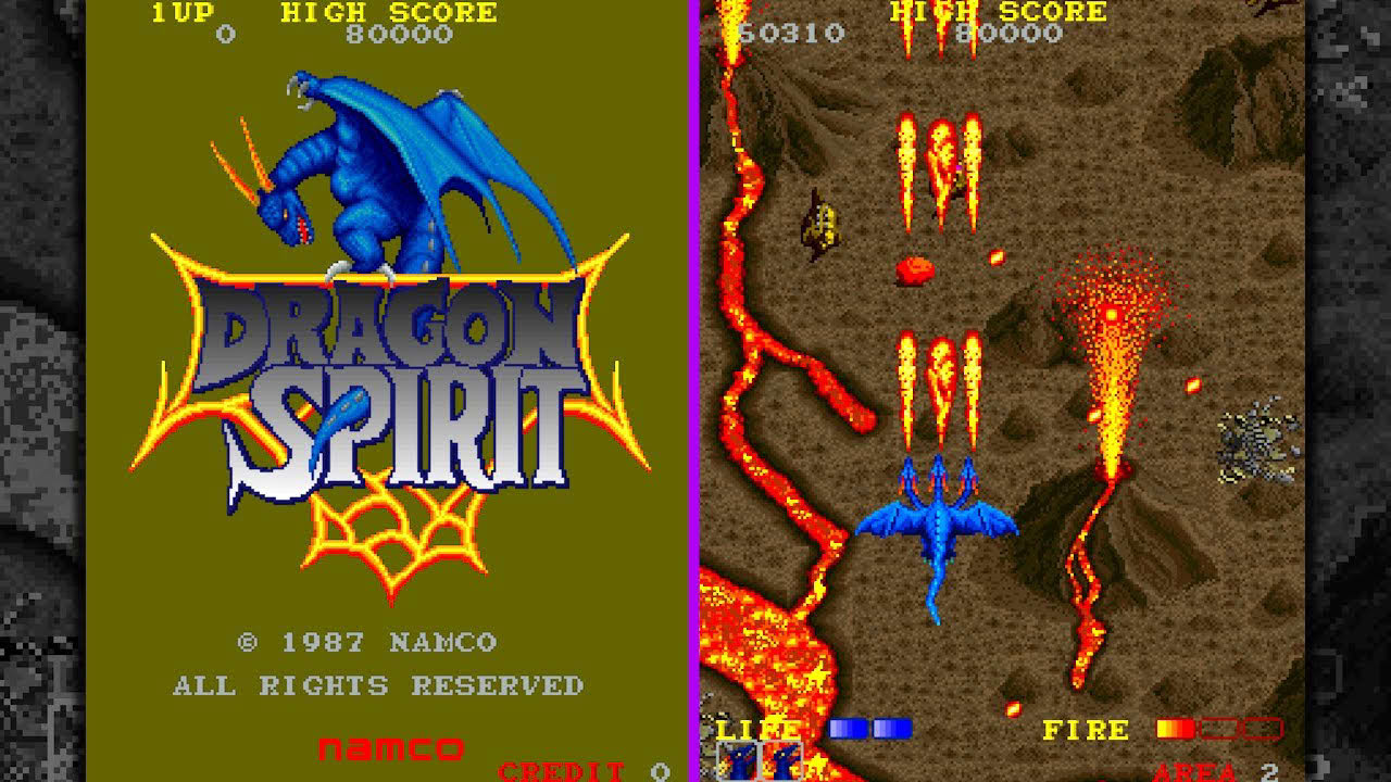 Dragon Spirit Longplay (Arcade) [QHD]