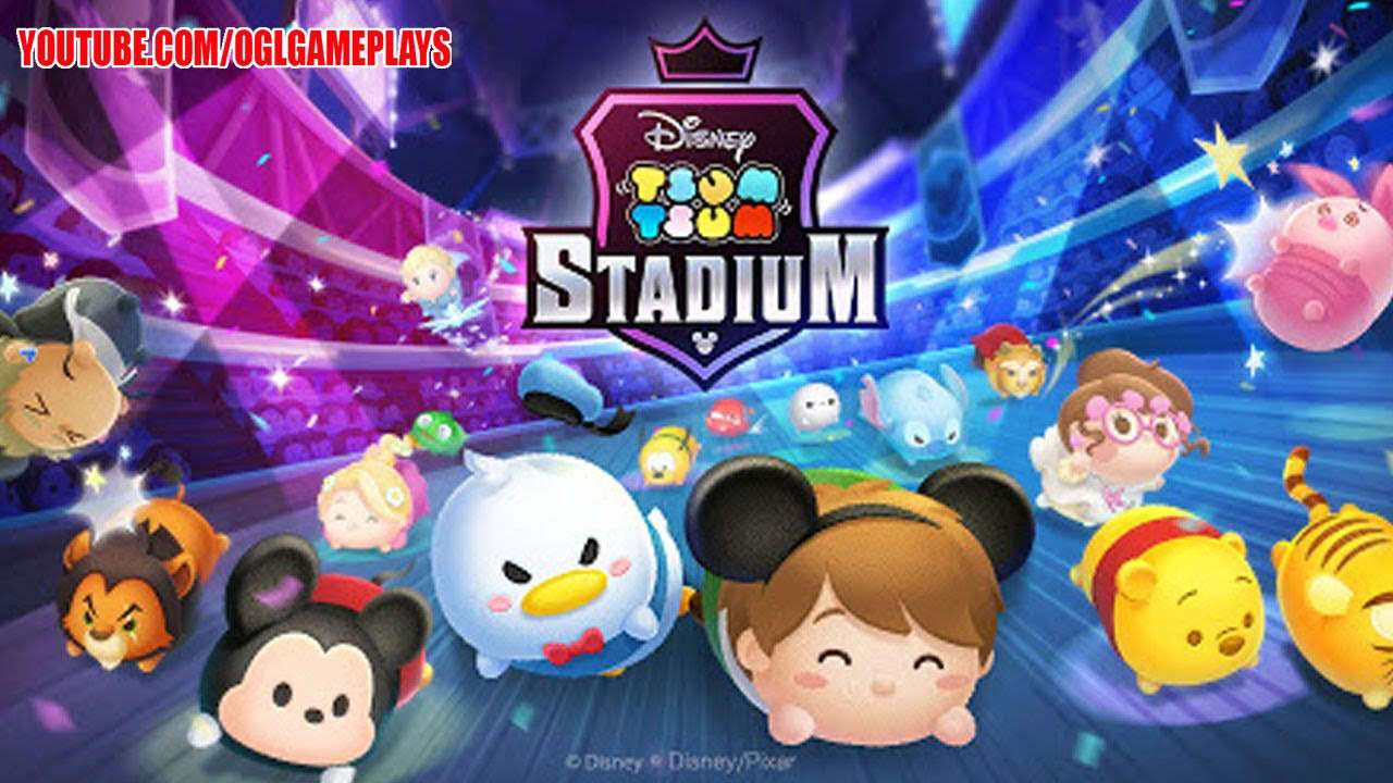 Disney Tsum Tsum Stadium Gameplay Part 1 Tutorial Android iOS (By Line and disney)
