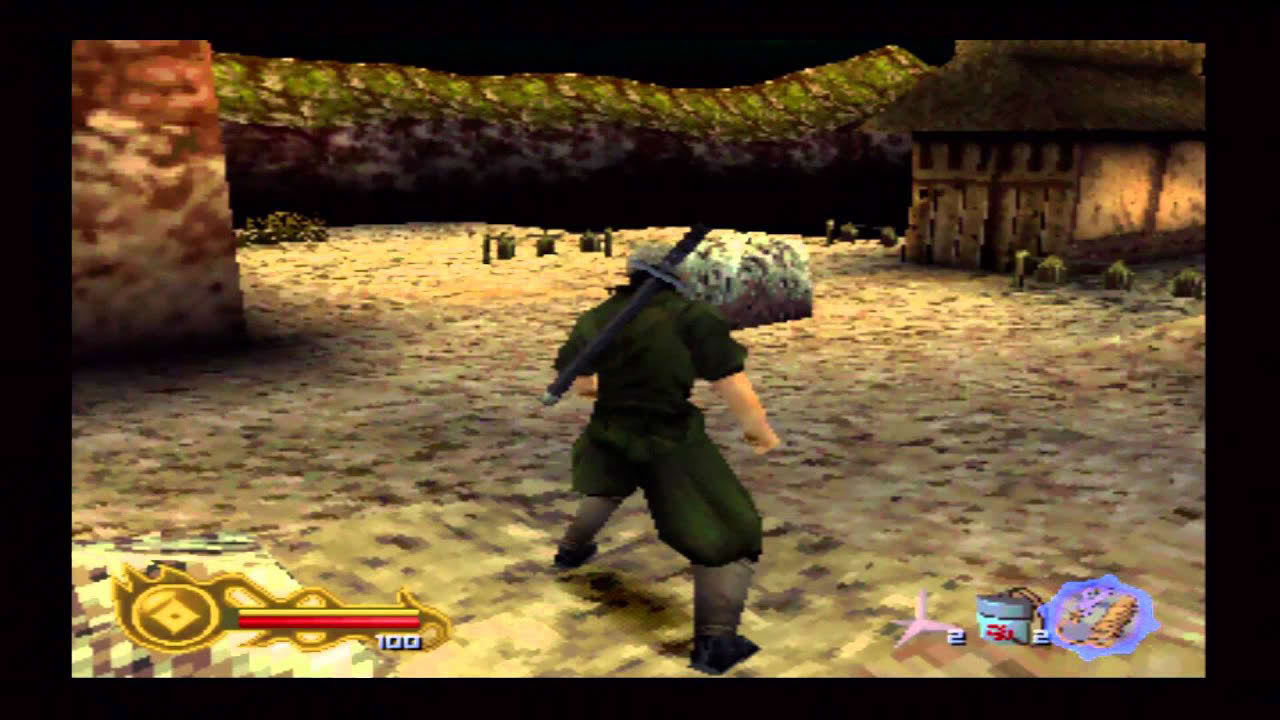 Tenchu 2: Birth of the Stealth Assassins Rikimaru Walkthrough PS1 HD Level 1 First Mission Gameplay