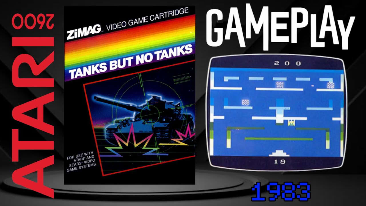 TANKS BUT NO TANKS - Atari 2600 Gameplay