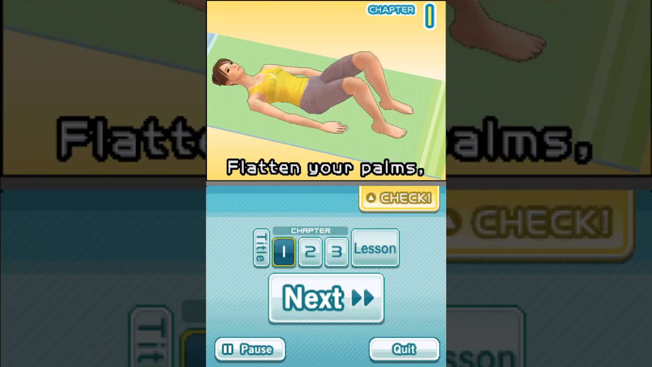 A Quick Look at Let's Pilates - DS Gameplay HD (DeSmuME 0.9.12)