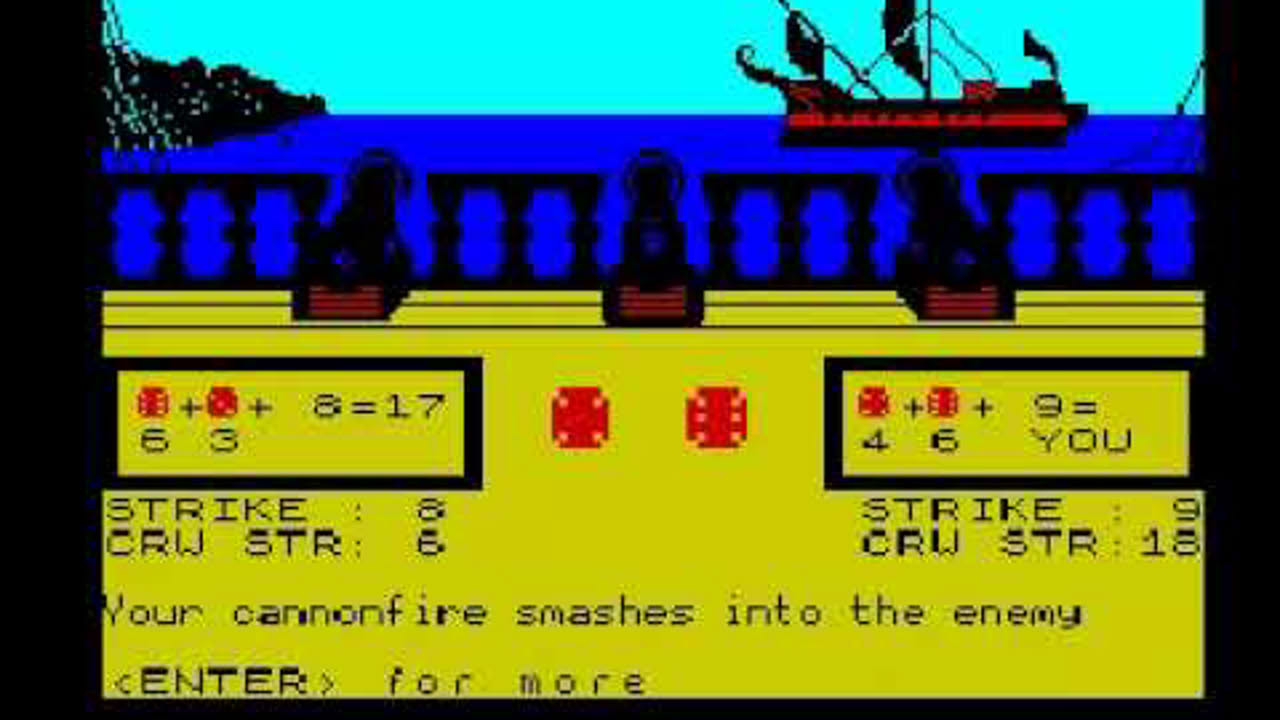 Seas of Blood (Adventure International, UK, 1985) (ZX Spectrum)
