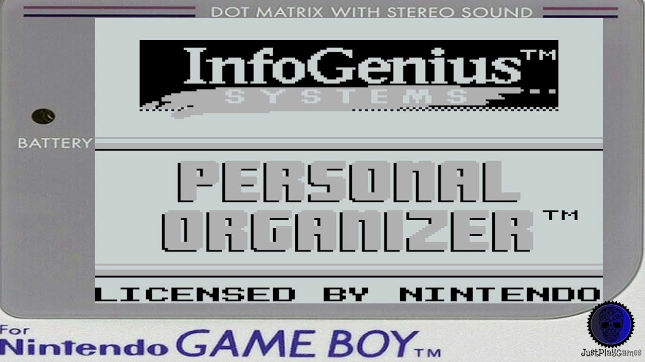 InfoGenius Productivity Pak Personal Organizer and Phone Book - Nintendo Game Boy