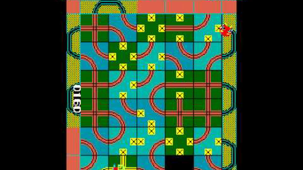 Arcade Game: Loco-Motion (1982 Konami (Centuri license))