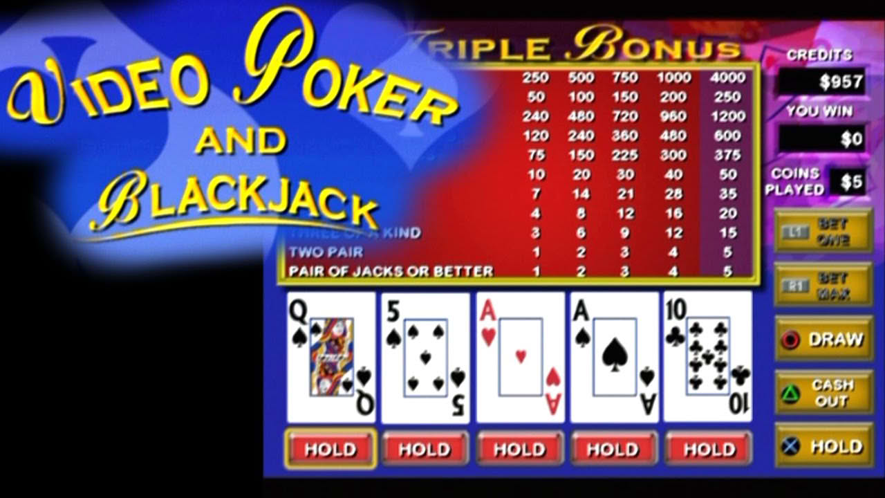Video Poker and Blackjack ... (PS2) Gameplay