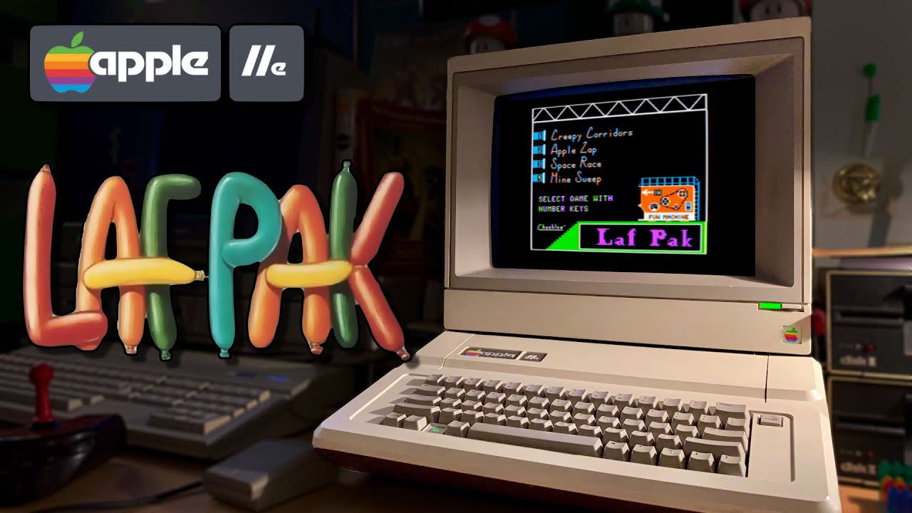 Laf Pak | Playing Every Apple II Floppy E327 | Creepy Corridors, Apple Zap, Space Race, & Mine Sweep