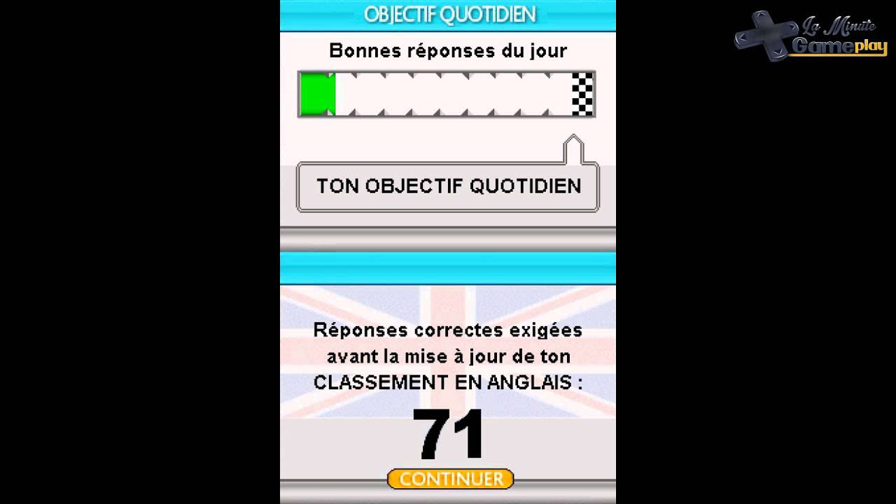 La Minute Gameplay - Mon Coach Personnel J'ameliore mon Anglais (DS)