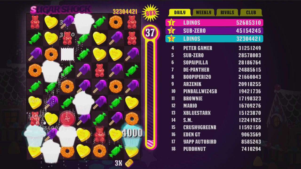Sugar Shock - 100,000,000 points