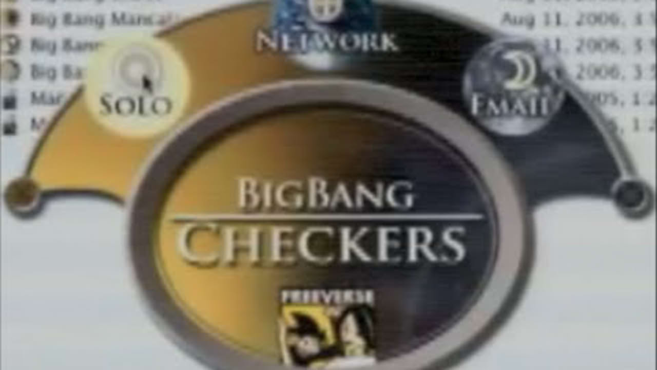 Big Bang Checkers With A Win
