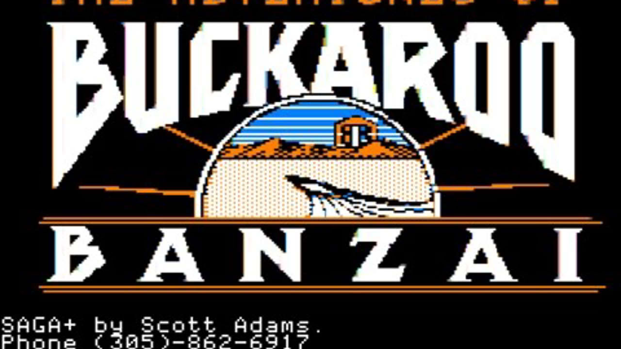 SAGA 41: Buckaroo Banzai walkthrough/longplay (Apple II - Adventure International)